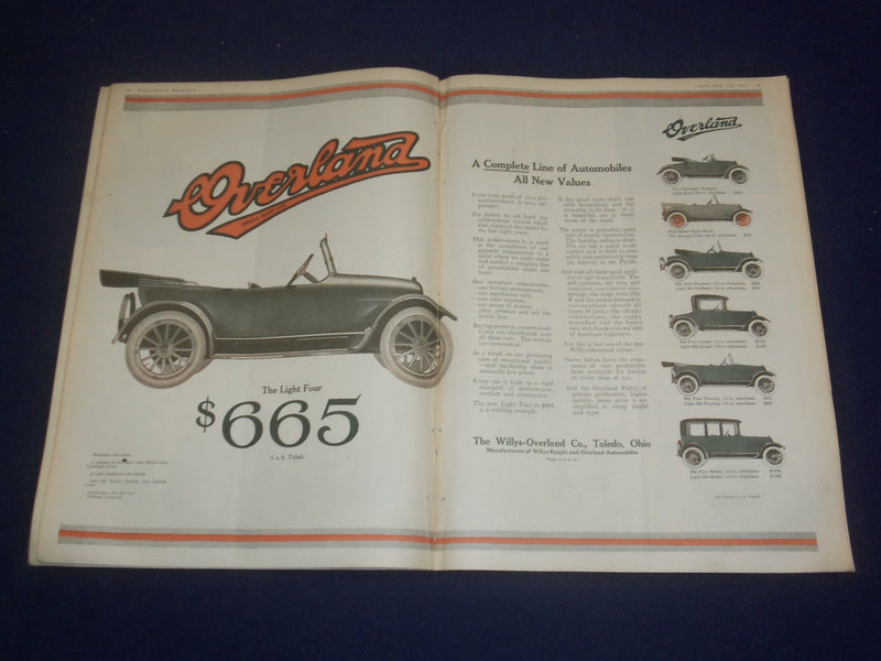 1917 JANUARY 13 COLLIER'S MAGAZINE - WAMBLE: HIS DAY OUT BY S. H. ADAMS- ST 6716