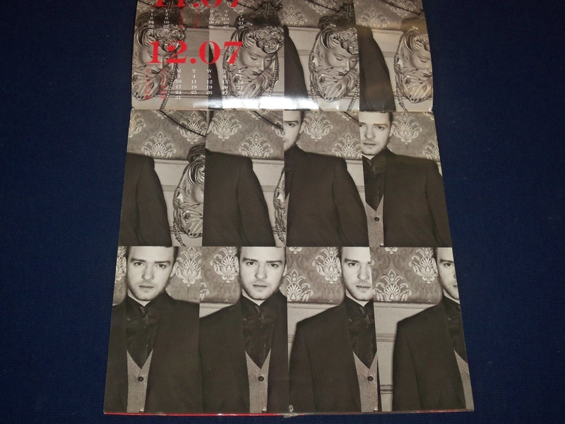 2008 JUSTIN TIMBERLAKE WALL CALENDAR - GREAT PHOTOS - J 1748