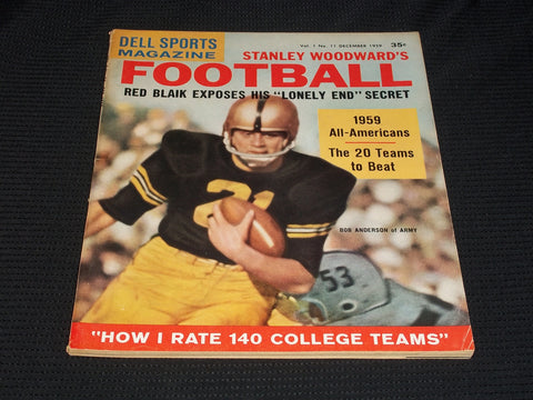 1959 DECEMBER DELL SPORTS MAGAZINE - BOB ANDERSON FRONT COVER - E 3618