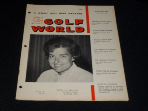 1964 AUGUST 28 GOLF WORLD MAGAZINE - BARBARA MCINTIRE FRONT COVER - E 7364