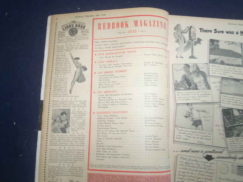 1947 JULY REDBOOK MAGAZINE - LOVE SHOULD BE LAUGHTER - SP 6257H