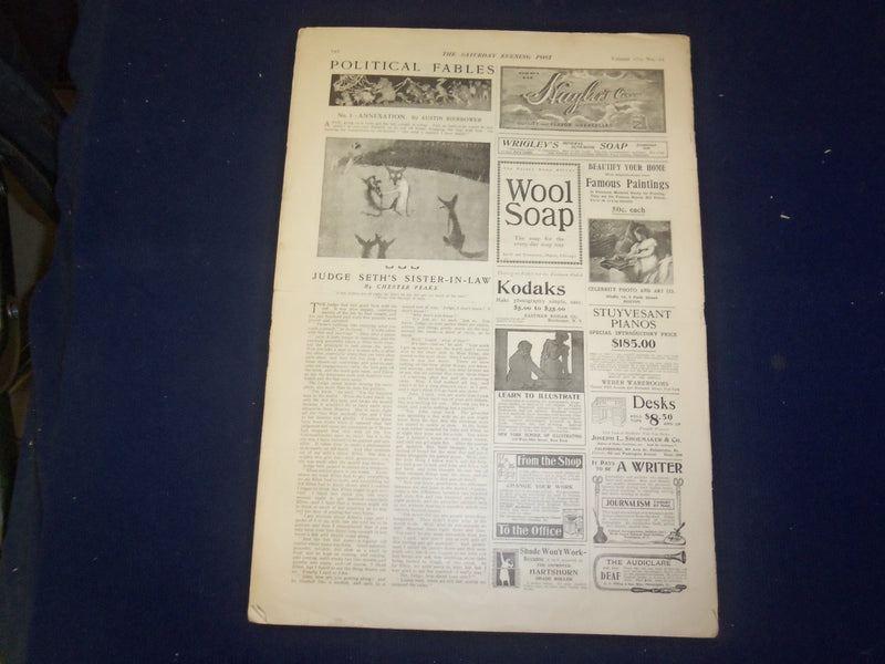 1899 SEPTEMBER 16 THE SATURDAY EVENING POST MAGAZINE - THE NUISANCE - B 6716