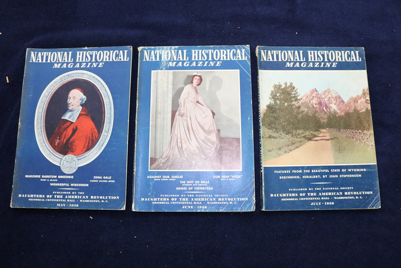 1936-1941 DAUGHTERS OF THE AMERICAN REVOLUTION MAGAZINE - LOT OF 21 - O 3372