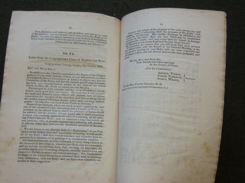 1833 PROCEEDINGS OF THE GENERAL ASSOCIATION OF CONNECTICUT - HARTFORD - J 6173