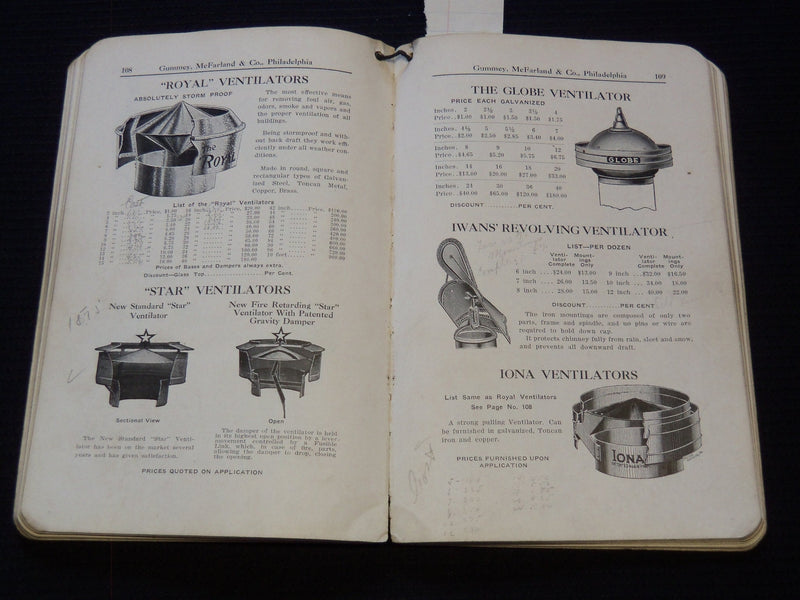 1926 GUMMEY MCFARLAND & CO. CATALOG - PHILADELPHIA - J 7414