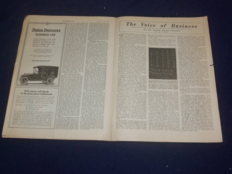 1918 DECEMBER 14 COLLIER'S MAGAZINE - WHO SHALL BE MISTRESS OF THE SEA?- ST 6749
