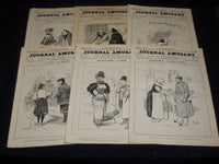 1896 JOURNAL AMUSANT ILLUSTRE FRENCH MAGAZINE LOT OF 26 - FASHION ILLUS- O 3197E