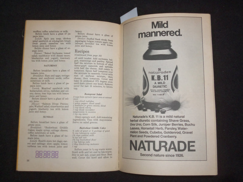 1974 JULY & OCTOBER NATURE'S WAY MAGAZINE - LOT OF 2 - K 102