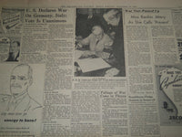 1941 DEC 12 PHILADELPHIA INQUIRER - 2D JAP BATTLESHIP BUMBED BY NAVY - NT 7508