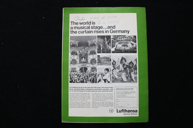 1966 MAY 13 CARNEGIE HALL PROGRAM - LICIA ALBANESE SIGNED TWICE - K 1996