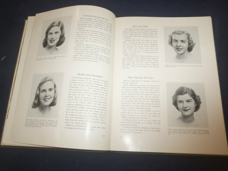 1953 THE CUPOLA MOUNT VERNON SEMINARY YEARBOOK - WASHINGTON, D.C. - YB 2339