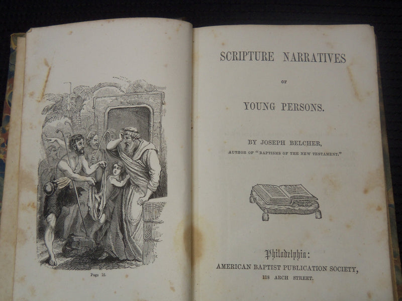 1800'S AMERICAN TRACT & BAPTIST SOCIETY BOOKS LOT OF 5 - HARDCOVER - K 2104