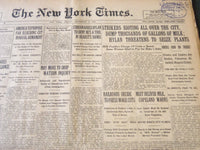 1921 NOVEMBER 4 NEW YORK TIMES - DUMP THOUSANDS OF GALLONS OF MILK - NT 6149