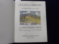 1947 THE LAST OF THE MOHICANS HARDCOVER BOOK BY COOPER, ILLUS, BY WYETH- KD 8581