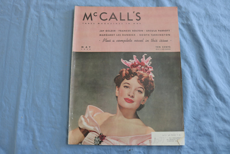1938 MAY MCCALL'S MAGAZINE - JAY GELZER - FRANCES BOLTON - SP 4785W