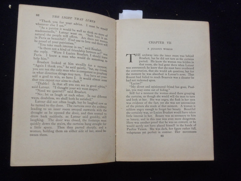 1911 THE LIGHT THAT LURESHARDCOVER BOOK BY PERCY J. BREBNER - KD 8453