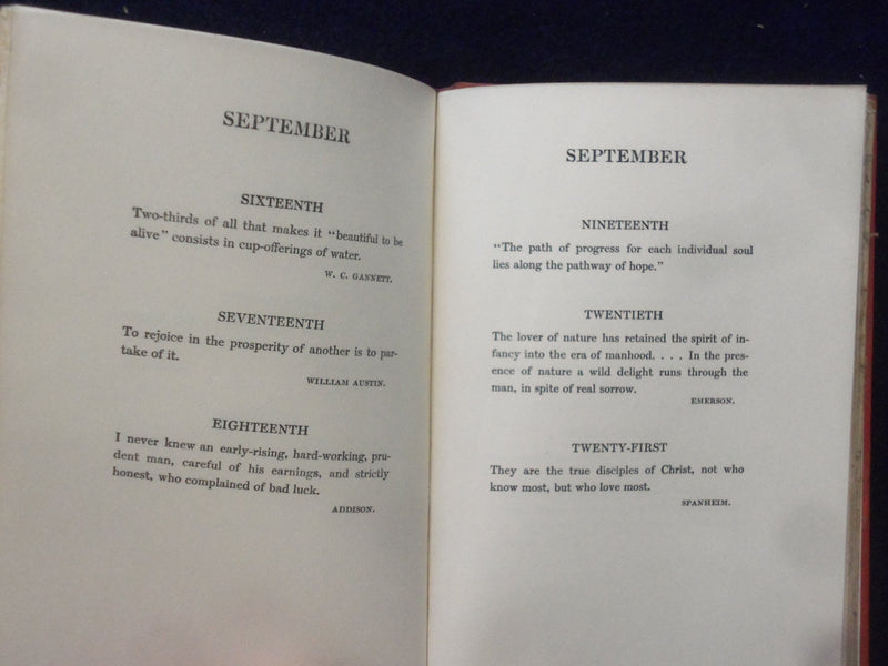 1907 CATCH WORDS OF CHEER HARDCOVER BOOK BY SARA HUBBARD - KD 8473