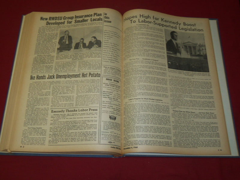 1960 RWDSU RECORD NEWSPAPER BOUND VOLUME NO. 7 - RETAIL - WHOLESALE - R 15K