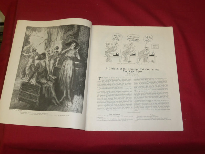 1921 MARCH 5 JUDGE MAGAZINE- RING AROUND A ROSY -ILLUSTRATIONS & STORIES- B 6097