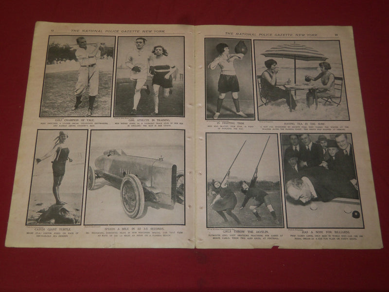 1922 APRIL 1 THE NATIONAL POLICE GAZETTE MAGAZINE - CHICAGO CUBS - B 5736
