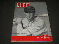 1940 APRIL 1 LIFE MAGAZINE - ROOKIE JOHN RUCKER COVER - L 176
