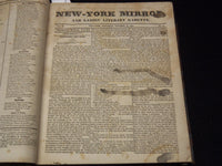 1824-1825 NEW YORK MIRROR AND LADIES GAZETTE BOUND VOLUME NO. 2 - KD 4675L