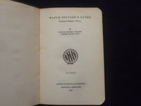 1941 WATCH OFFICER'S GUIDE - U.S. NAVY - SOFT LEATHER COVERED BOOK - KD 8331