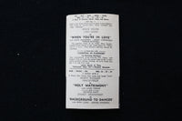 1940'S PARK THEATRE PROGRAM - COLUMBUS CIRCLE - K 1886