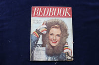 1943 FEBRUARY REDBOOK MAGAZINE - WOMAN IN SKI CLOTHES COVER - E 11666