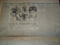 1929 SYRACUSE NY HERALD NEWSPAPER - COLGATE CRUSHES SYRACUSE 21-0 - NP 3788