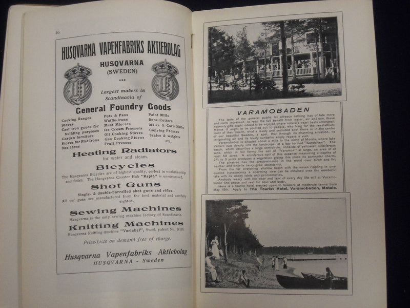 1913 CAPT. CLAUSEN'S GUIDE TO THE CANAL ROUTE STOCKHOLM JONKOPING GUIDE - J 1896