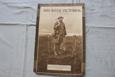 1919 JAN 23 MID-WEEK PICTORIAL MAGAZINE SECTION -DEVASTATION IN FRANCE - NP 9248