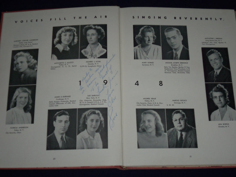 1948 ONTARIAN STATE UNIVERSITY COLLEGE YEARBOOK - OSWEGO NEW YORK - YB 408