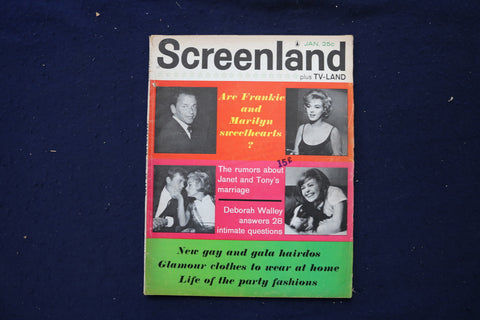 1962 JAN SCREENLAND MAGAZINE - FRANK SINATRA & MARILYN MONROE COVER - E 18578