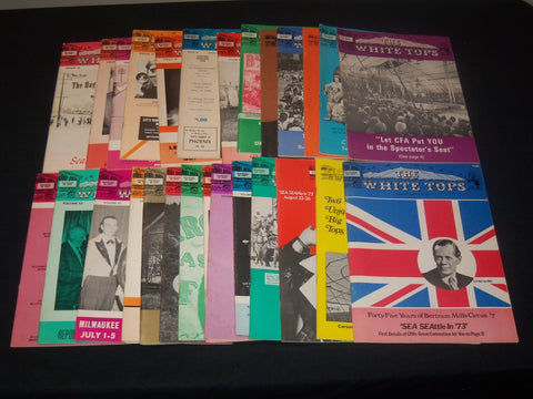 1969-1974 THE WHITE TOPS MAGAZINE LOT OF 36 ISSUES - CIRCUS - O 3687
