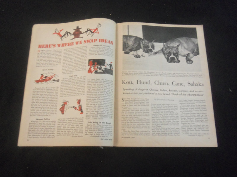 1950 NOVEMBER OPEN ROAD MAGAZINE - EARL H. 'RED'BLAIK & DAN FOLDBERG - B 5530H