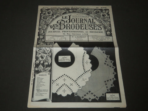 1935 DECEMBER 15 LE JOURNAL DES BRODEUSES FRENCH MAGAZINE - J 2198
