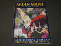 1928 NOVEMBER 30 ARDEN SHORE CARNIVAL BALL PROGRAM - PALMER HOUSE - J 3500