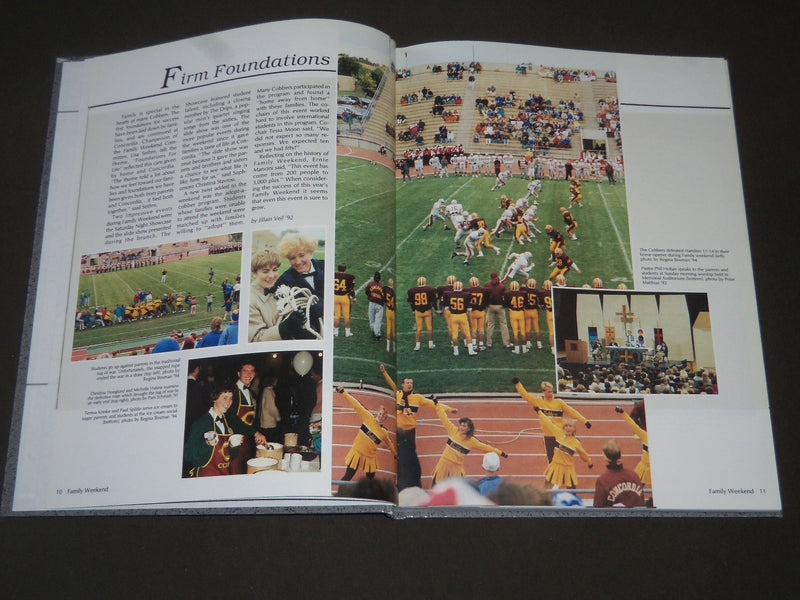1991 COBBER CONCORDIA COLLEGE YEARBOOK - MOORHEAD MN - GREAT PHOTOS - YB 1081