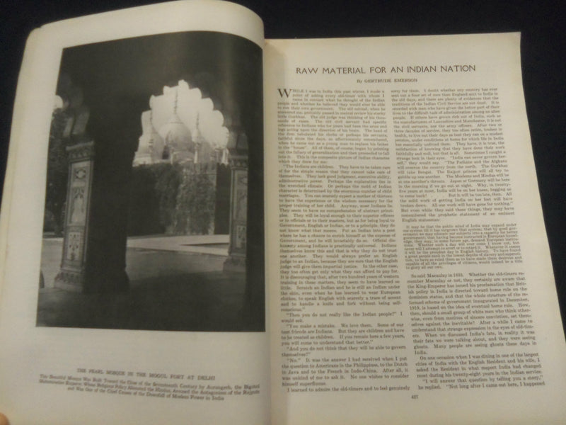 1922 JUNE ASIA MAGAZINE - INDIAN NATION - GREAT PHOTOS & STORIES - SP 1222W