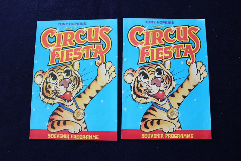 1987-1990 TONY HOPKINS CIRCUS FIESTA PROGRAMS - LOT OF 8 - O 3527