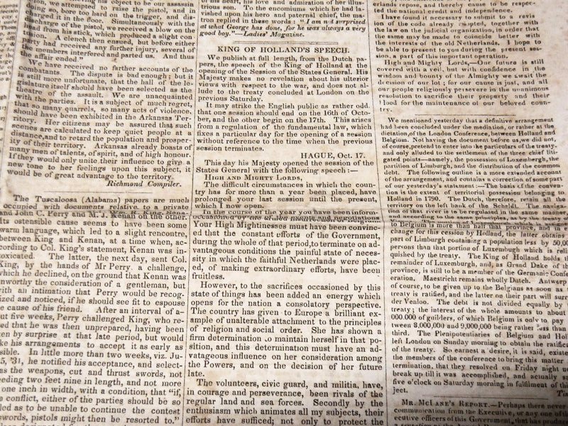 1831 DECEMBER 15 BOSTON WEEKLY MESSENGER NEWSPAPER - JACKSON ADDRESS - NP 3879M