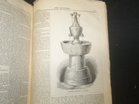 1861 AUGUST THE BUILDER ARCHITECT MAGAZINE - 5 ISSUES - ILLUSTRATIONS - ST 416M