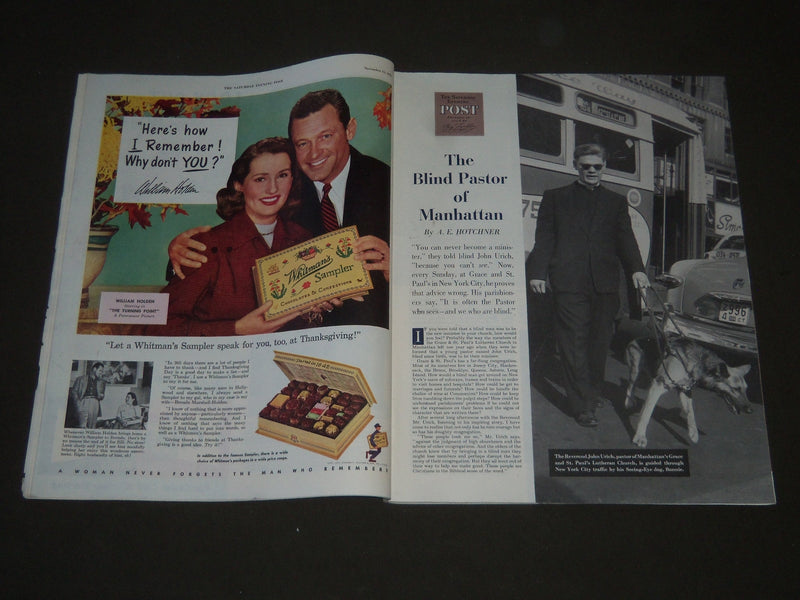 1952 NOV 15 THE SATURDAY EVENING POST MAGAZINE - ILLUSTRATED COVER - SP 1938