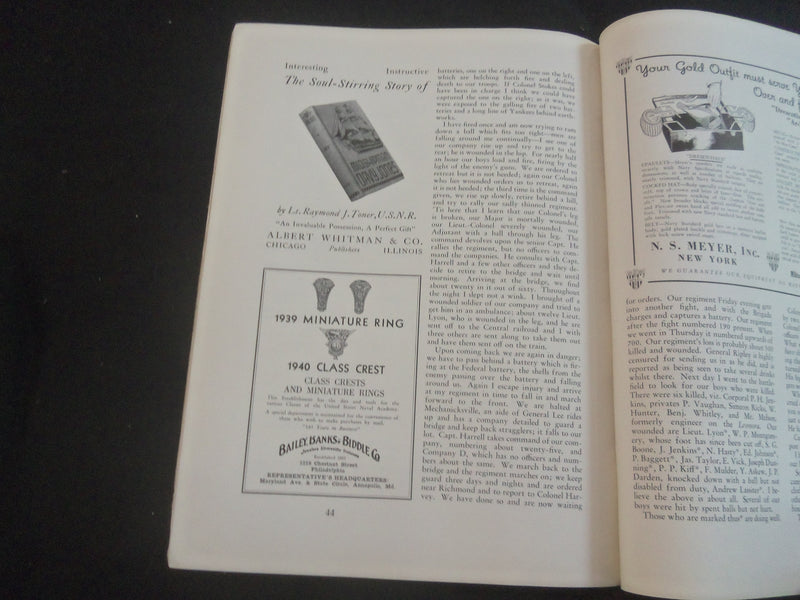 1939 FEBRUARY TRIDENT MAGAZINE - UNITED STATES NAVAL ACADEMY - B 5530V