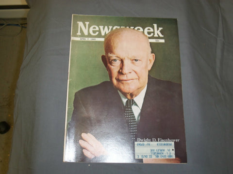 1969 APRIL 7 NEWSWEEK MAGAZINE - DWIGHT D. EISENHOWER - NW 1101
