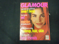 1990 NOVEMBER GLAMOUR MAGAZINE - INES SASTRE COVER - ST 4293
