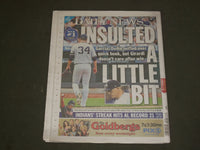 2017 SEPTEMBER 14 NEW YORK DAILY NEWS - CLEVELAND INDIANS WIN 21 GAMES IN A ROW