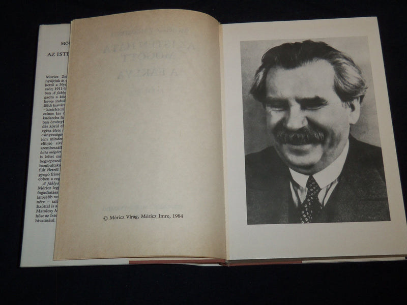 1984 AZ ISTEN HATA MOGOTT A FAKLYA HARDCOVER BOOK BY MORICZ ZSIGMOND - KD 4671C