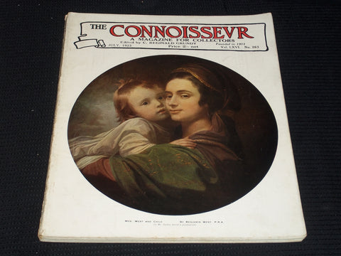 1923 JULY THE CONNOISSEUR MAGAZINE - MRS. WEST & CHILD FRONT COVER - E 5512
